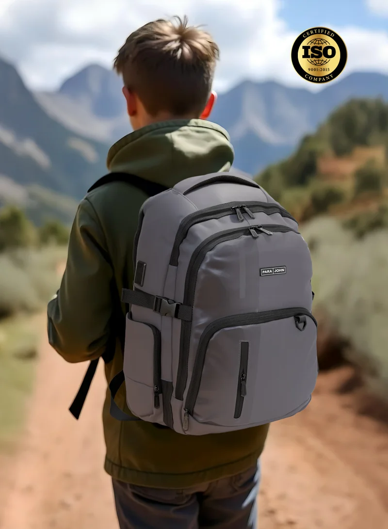 PARAJOHN  Parajohn UrbanShift 17 Inch Laptop Backpack | Stylish PU Coated Polyester Travel Backpack for Men  | Best Price UAE